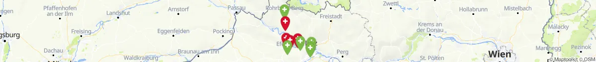 Kartenansicht für Apotheken-Notdienste in der Nähe von Niederwaldkirchen (Rohrbach, Oberösterreich)
